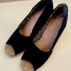 TOMS Peep-Toe Wedge